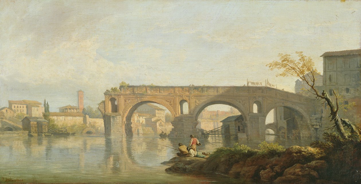 Ponte Rotto, Rzym autorstwa Claude Joseph Vernet