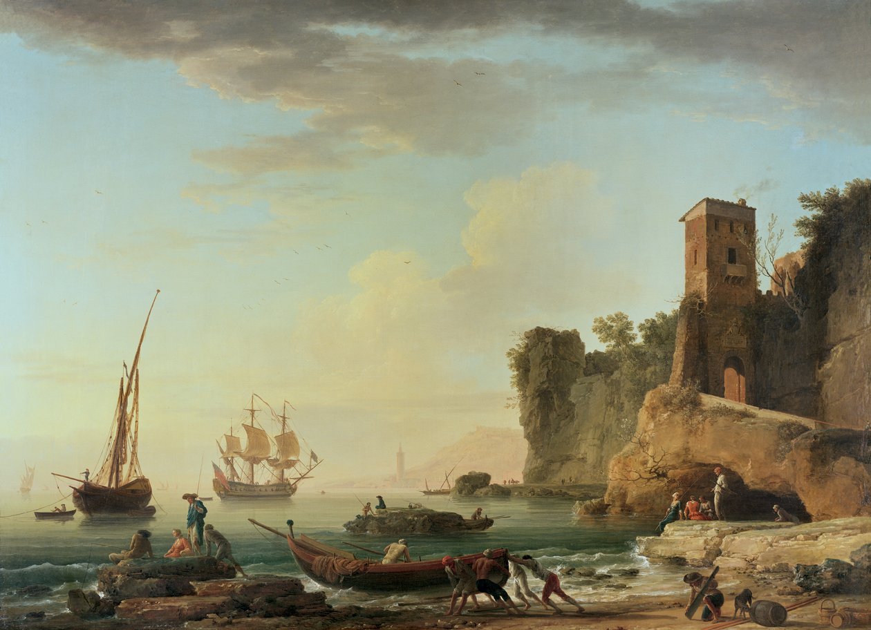 Port w Genui autorstwa Claude Joseph Vernet