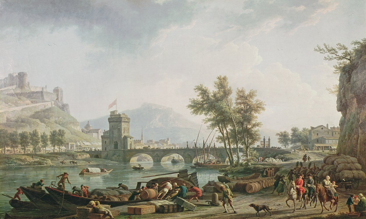 Skraj jarmarku, 1774 (zob. też 13025) autorstwa Claude Joseph Vernet