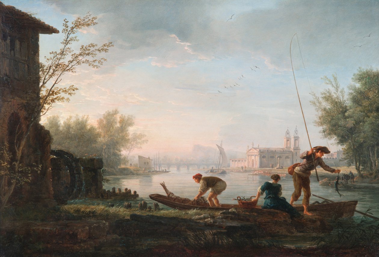Cztery pory dnia - rano autorstwa Claude Joseph Vernet