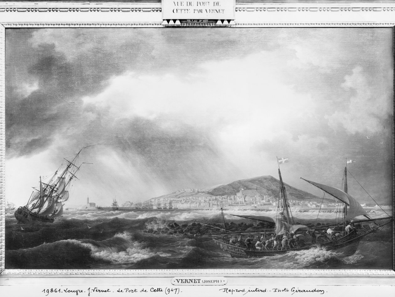 Widok na port Cette w Langwedocji, 1757 autorstwa Claude Joseph Vernet