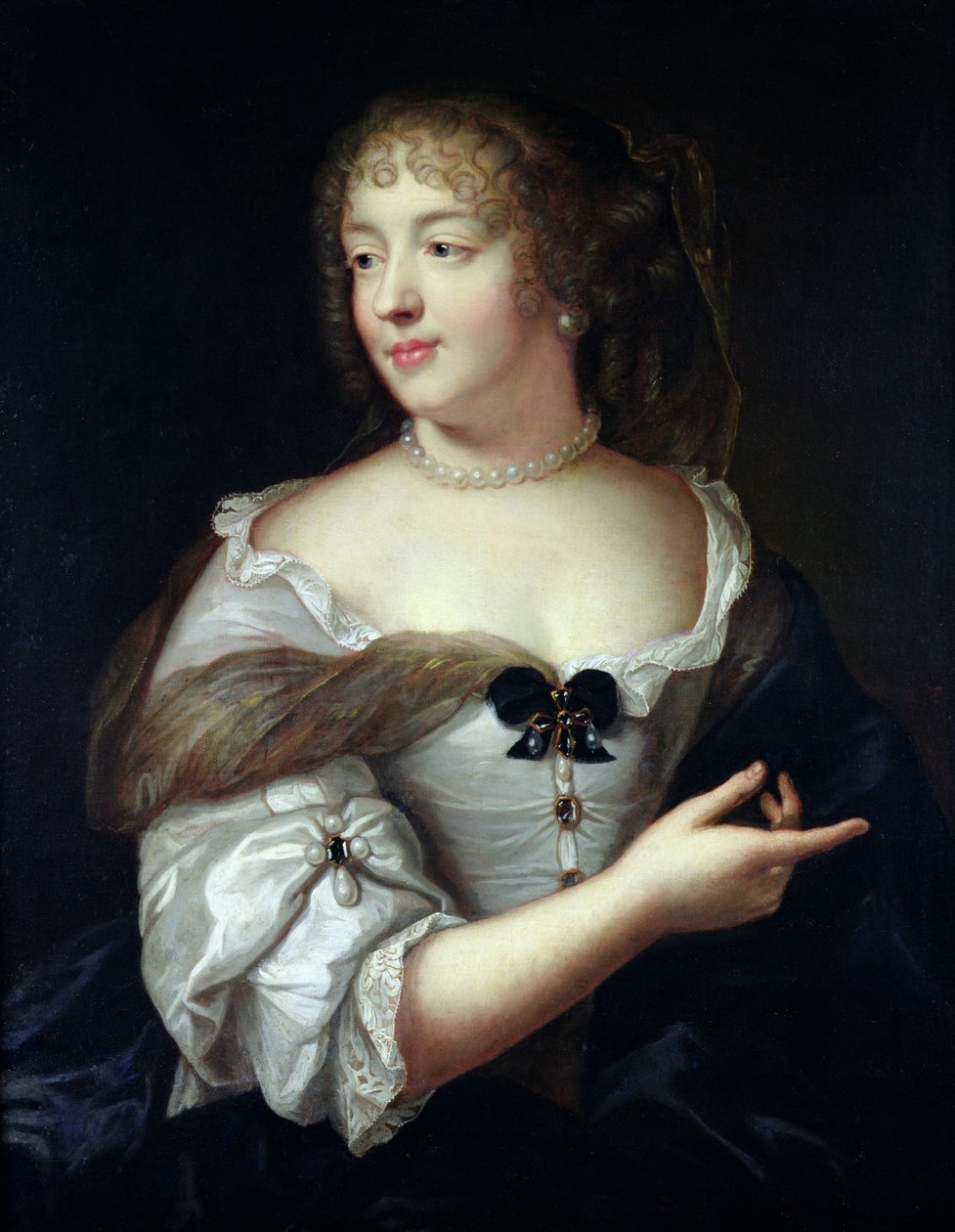 Portret Marii de Rabutin-Chantal, Madame de Sevigne (1626-96) autorstwa Claude Lefebvre