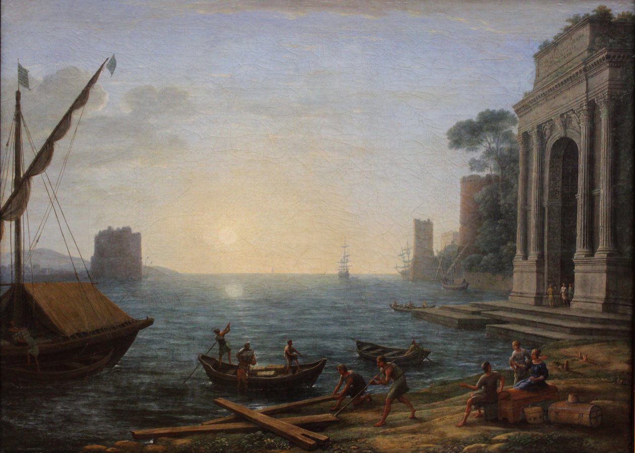 Port morski o wschodzie słońca autorstwa Claude Lorrain
