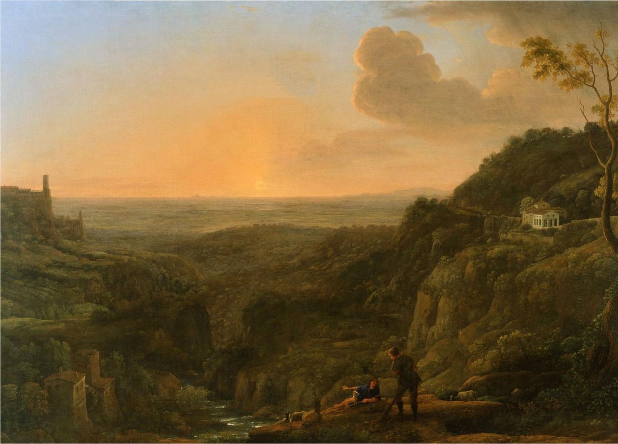 Widok na rzymską Kampanię z Tivoli autorstwa Claude Lorrain