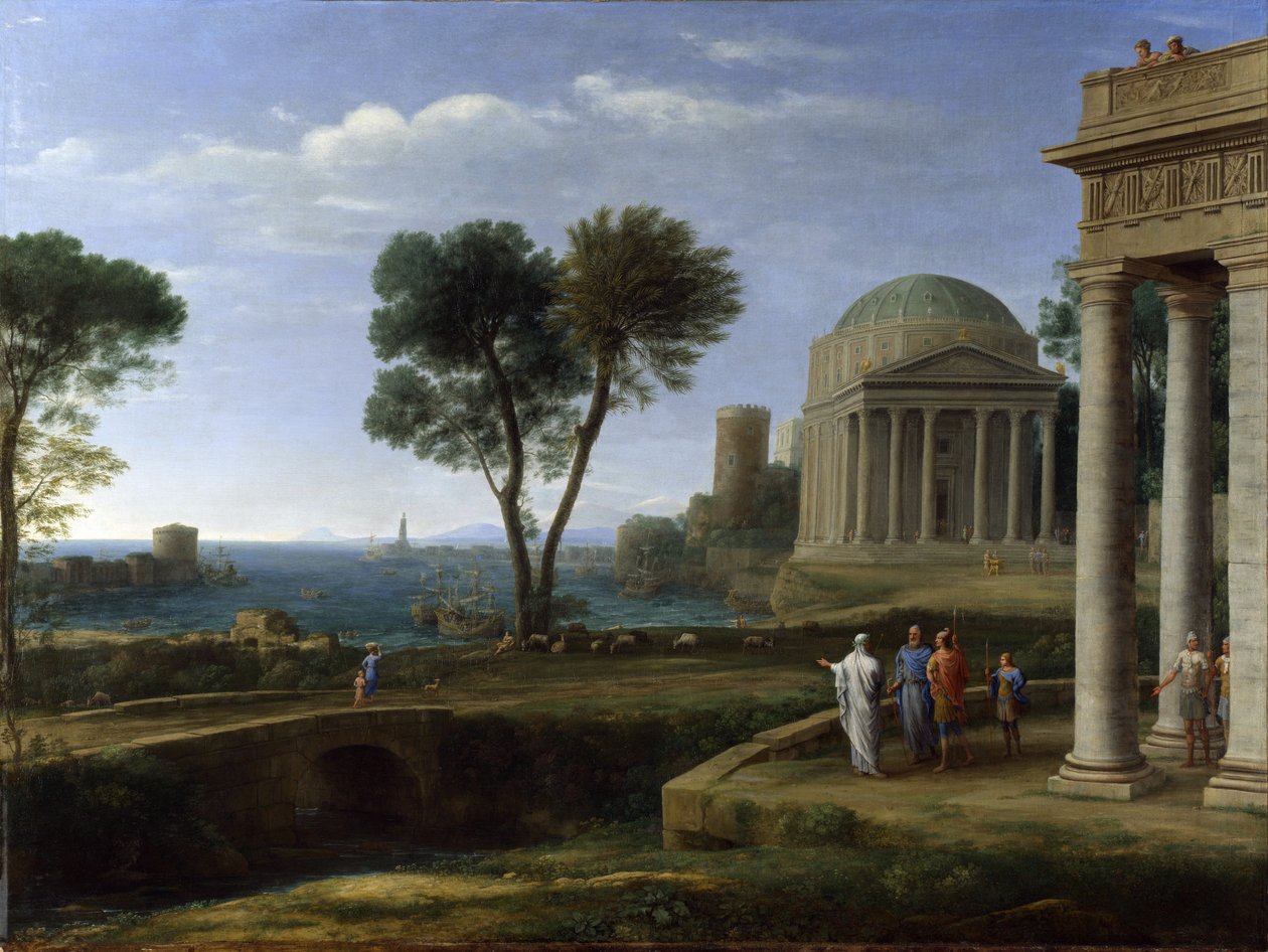Eneasz w Delos autorstwa Claude Lorrain