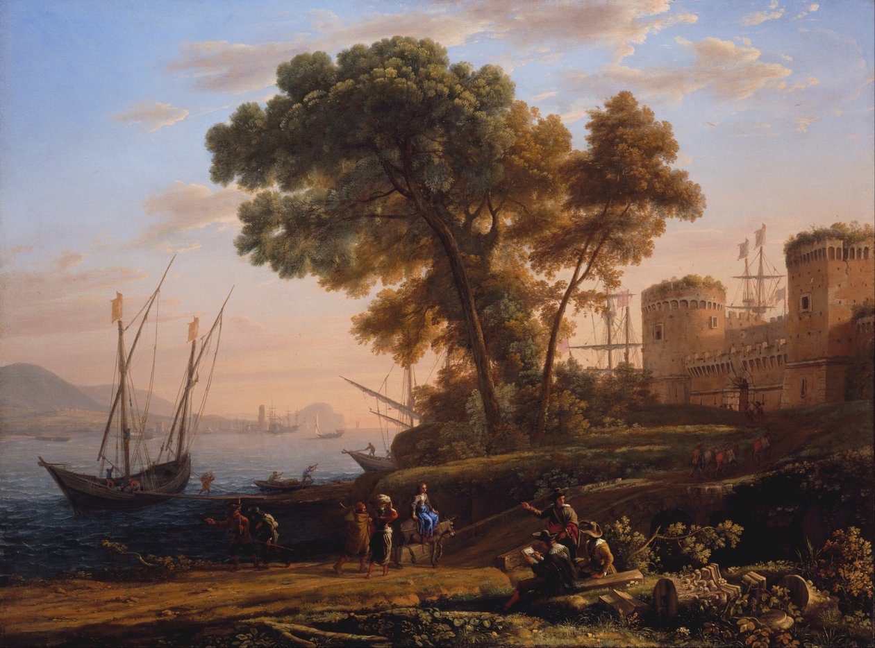 Artysta studiujący z natury autorstwa Claude Lorrain
