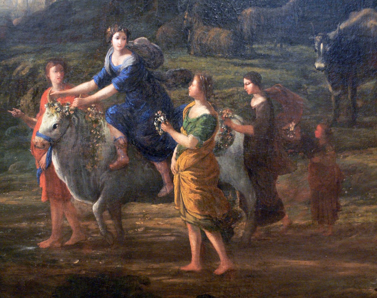 Scena na wybrzeżu z Europą i bykiem autorstwa Claude Lorrain