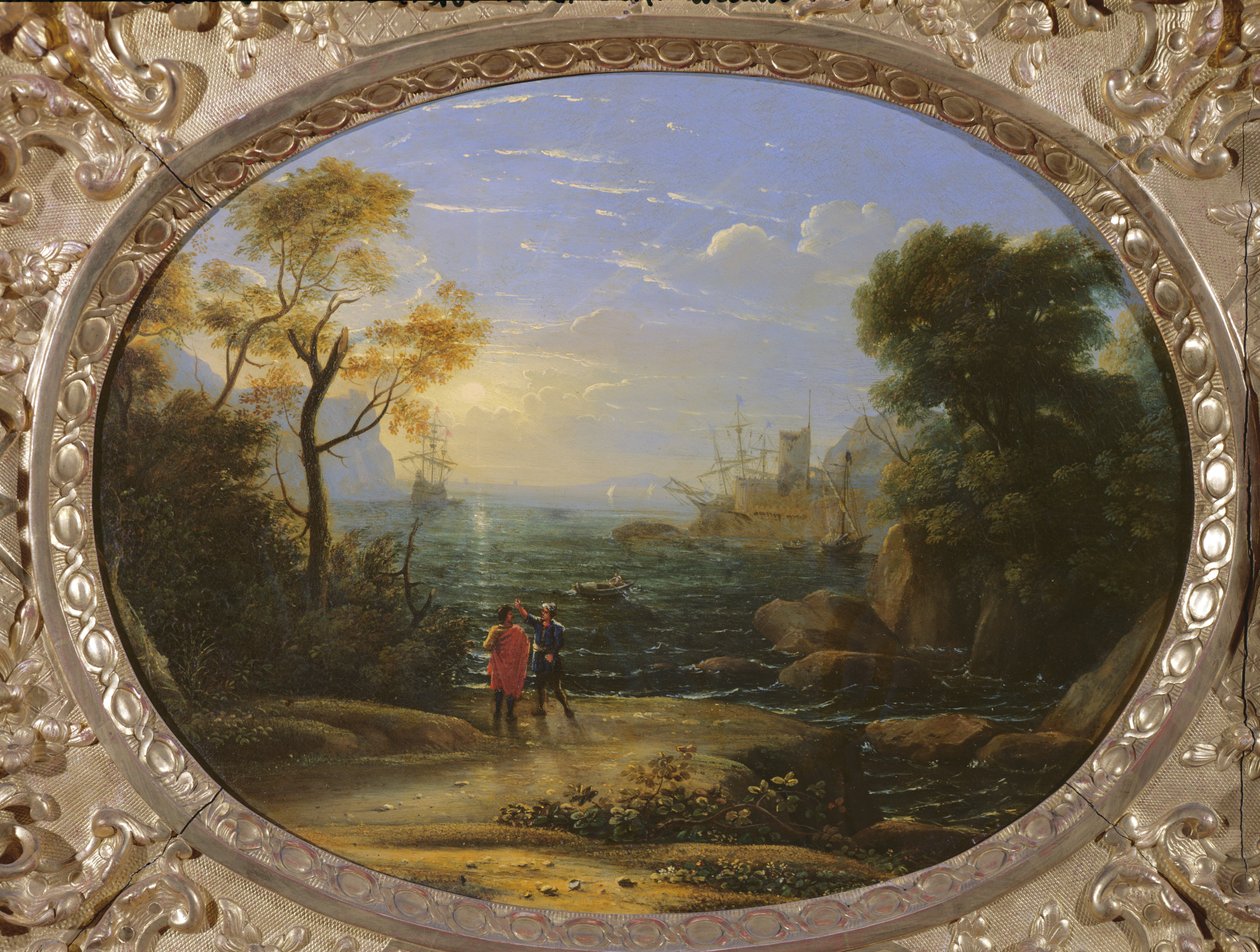 Нар жаргах поли дахь эргийн ландшафт autorstwa Claude Lorrain