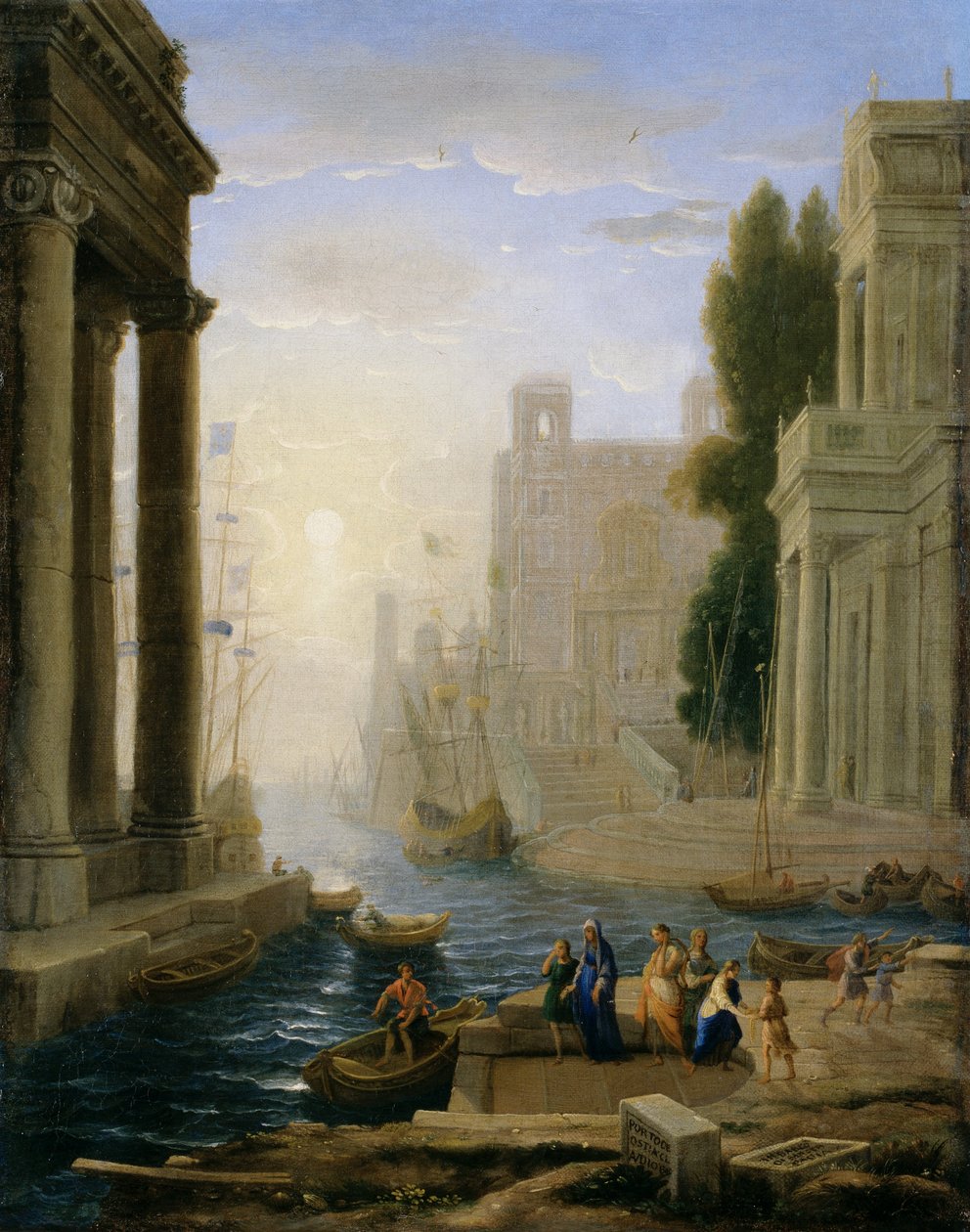 Zaokrętowanie św. Pauli autorstwa Claude Lorrain
