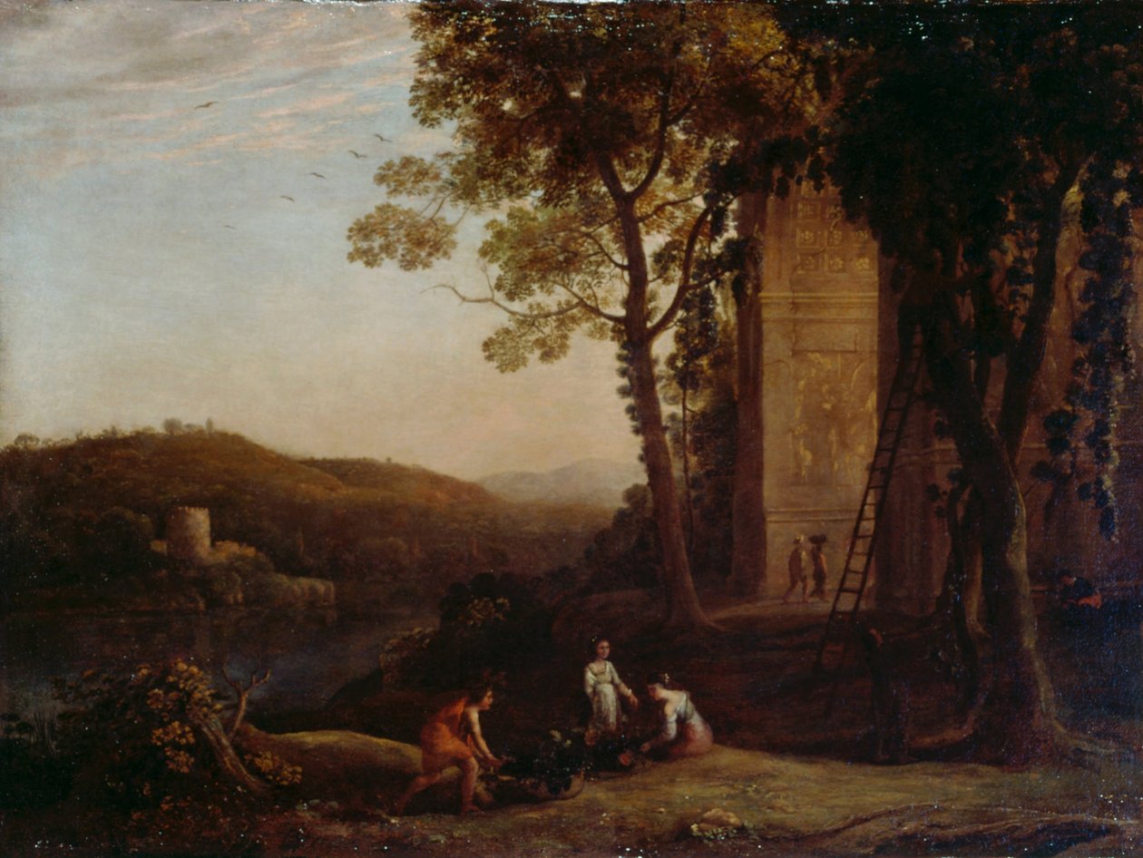 Zbieranie winogron autorstwa Claude Lorrain