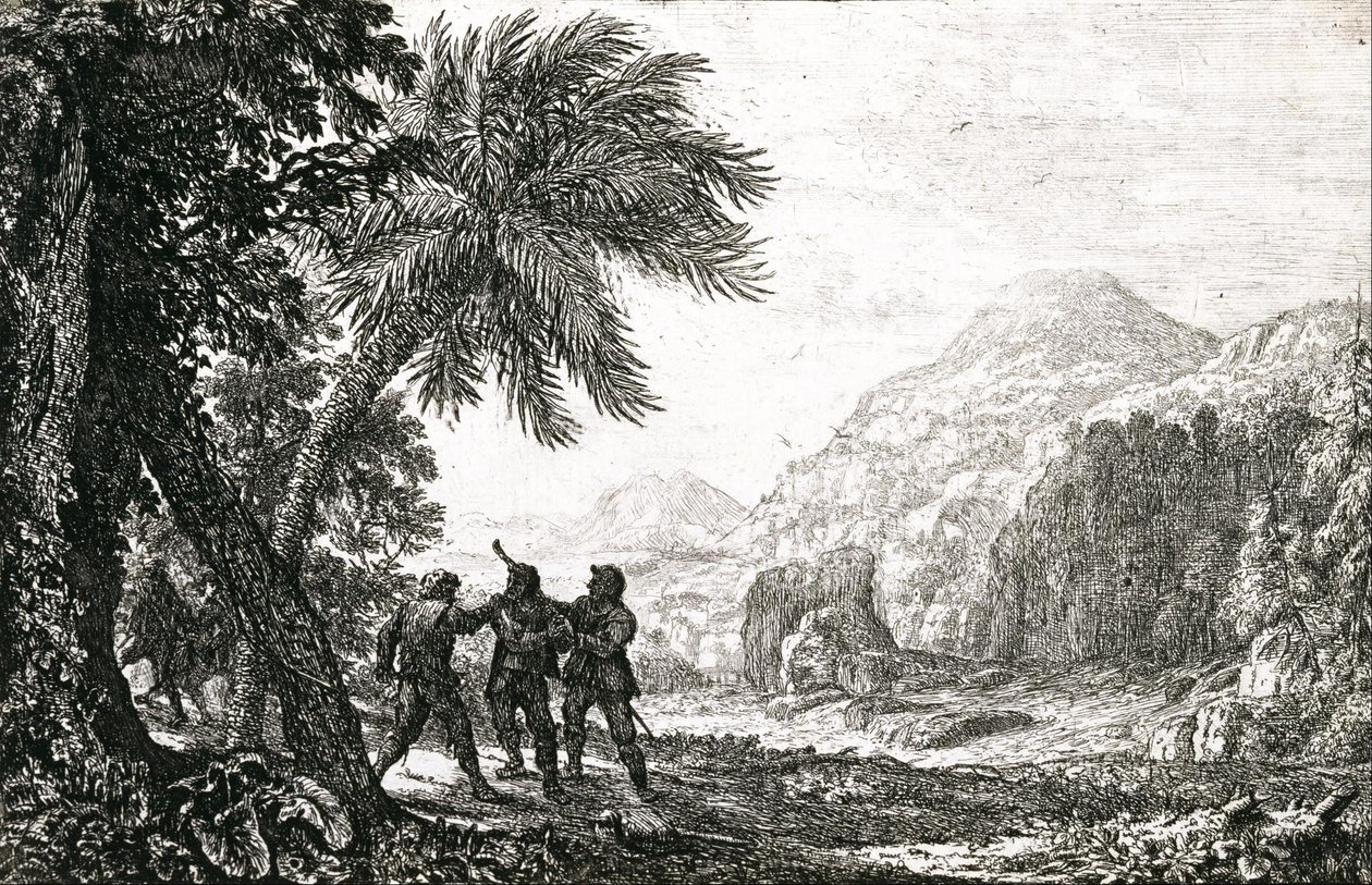 Krajobraz z bandytami autorstwa Claude Lorrain