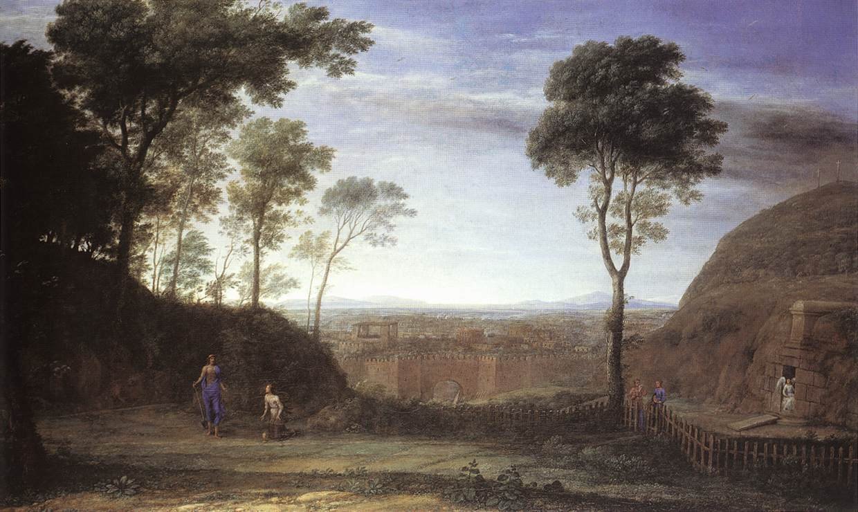 Pejzaż ze sceną Noli Me Tangere autorstwa Claude Lorrain