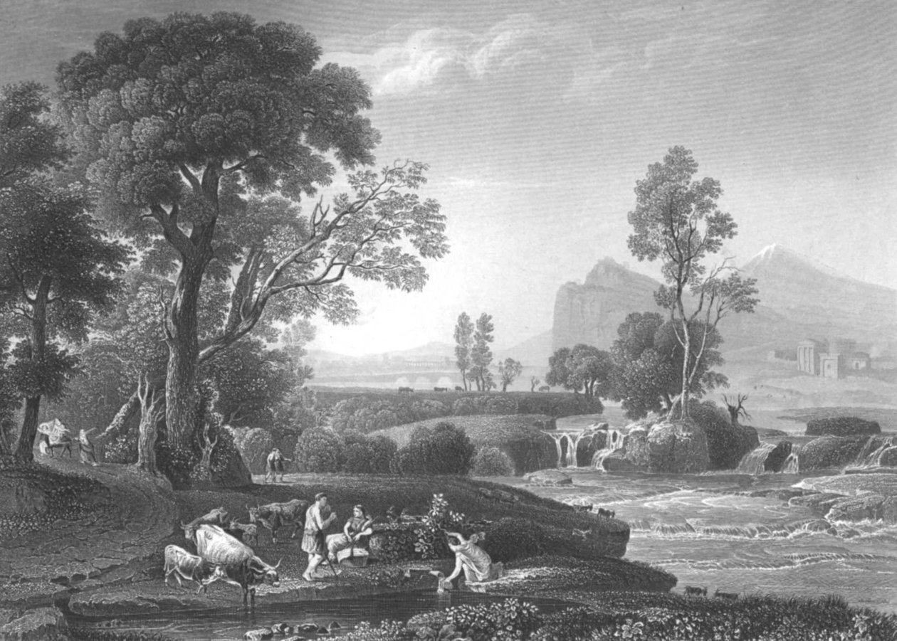 Krajobraz z ucieczką do Egiptu autorstwa Claude Lorrain