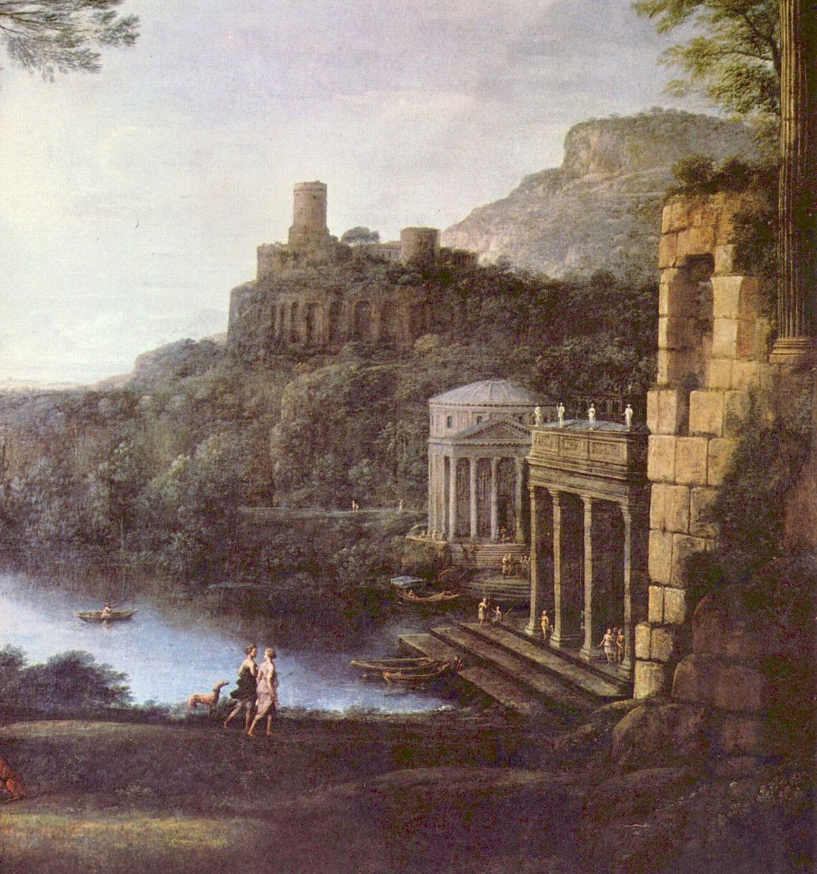 Krajobraz z nimfą Egerią i królem Numa autorstwa Claude Lorrain