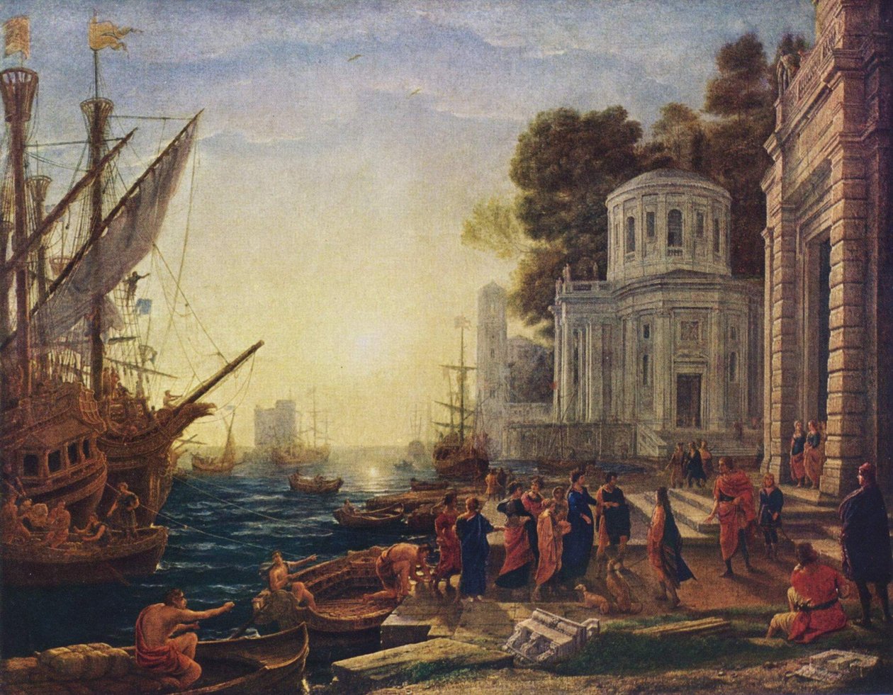 Lądowanie Kleopatry w Tarsusie autorstwa Claude Lorrain