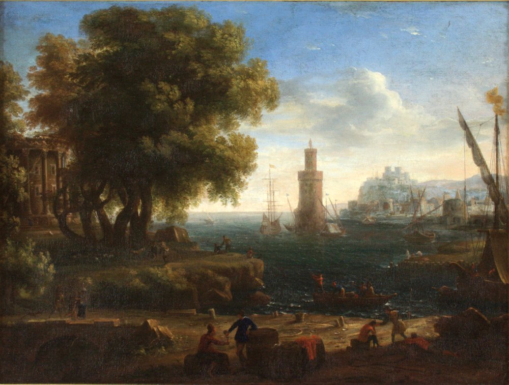 Krajobraz portu autorstwa Claude Lorrain