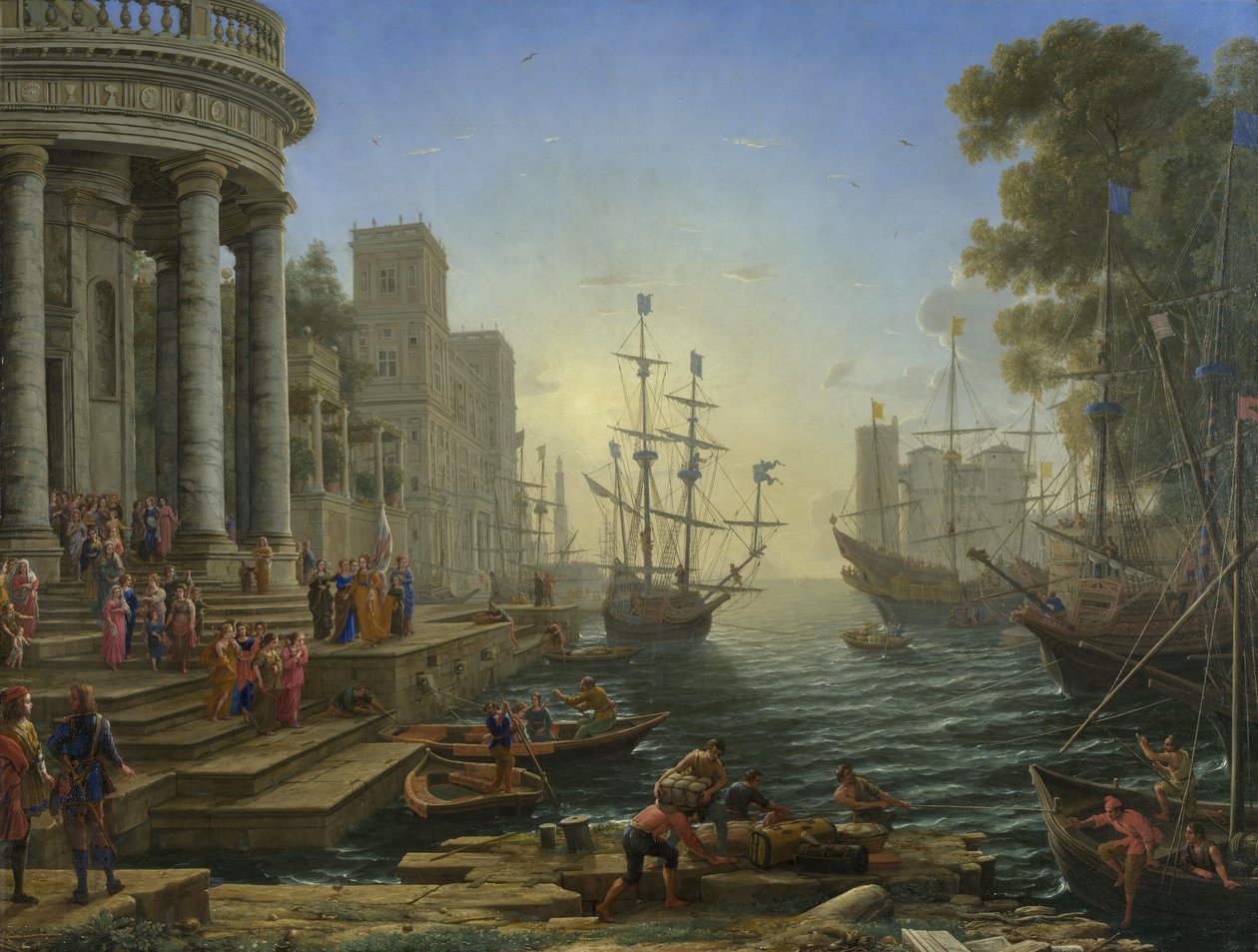 Port morski z Załadunkiem św. Urszuli autorstwa Claude Lorrain