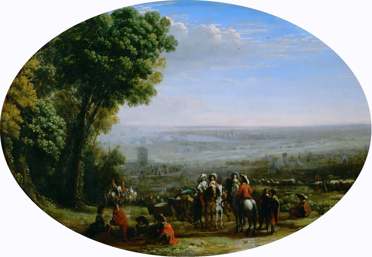 Oblężenie La Rochelle przez Ludwika XIII autorstwa Claude Lorrain