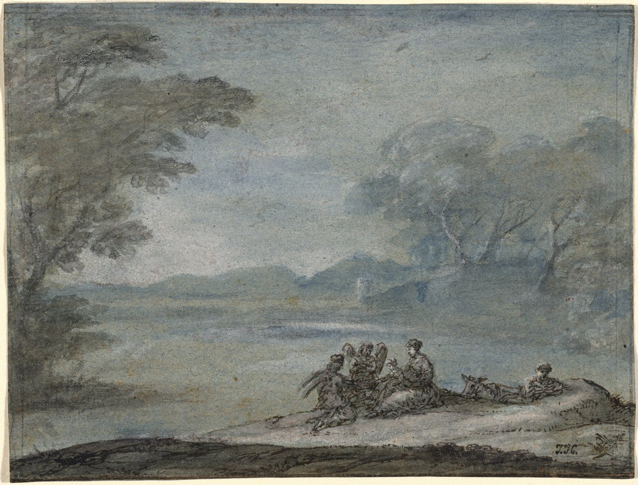 Reszta podczas ucieczki do Egiptu autorstwa Claude Lorrain