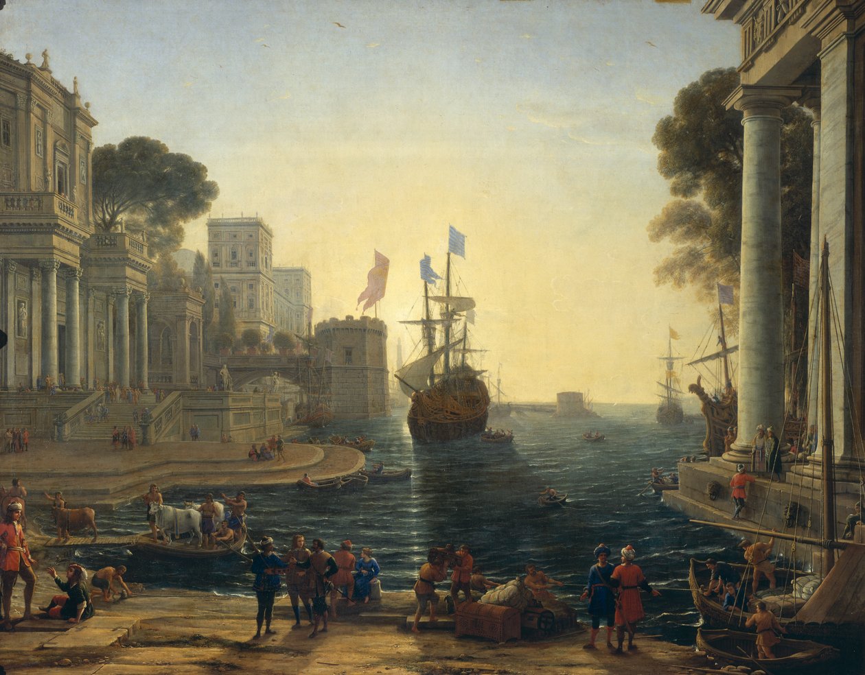 Ulisses zwraca Chryseis ojcu autorstwa Claude Lorrain