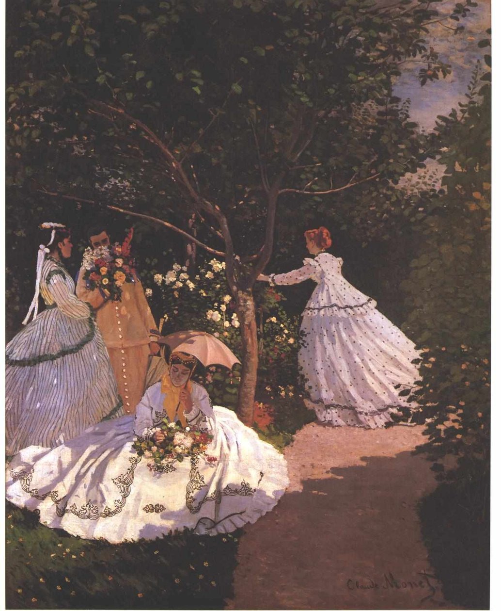 Femmes au jardin Angielski: Kobiety w ogrodzie Angielski: 1 Frauen im Garten autorstwa Claude Monet