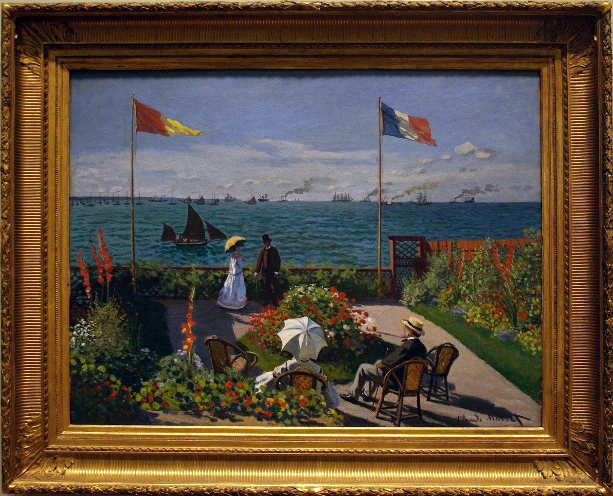 Ogród w Sainte Adress autorstwa Claude Monet