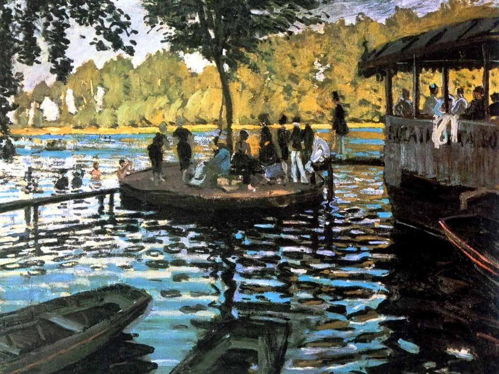 La Grenouilleren autorstwa Claude Monet
