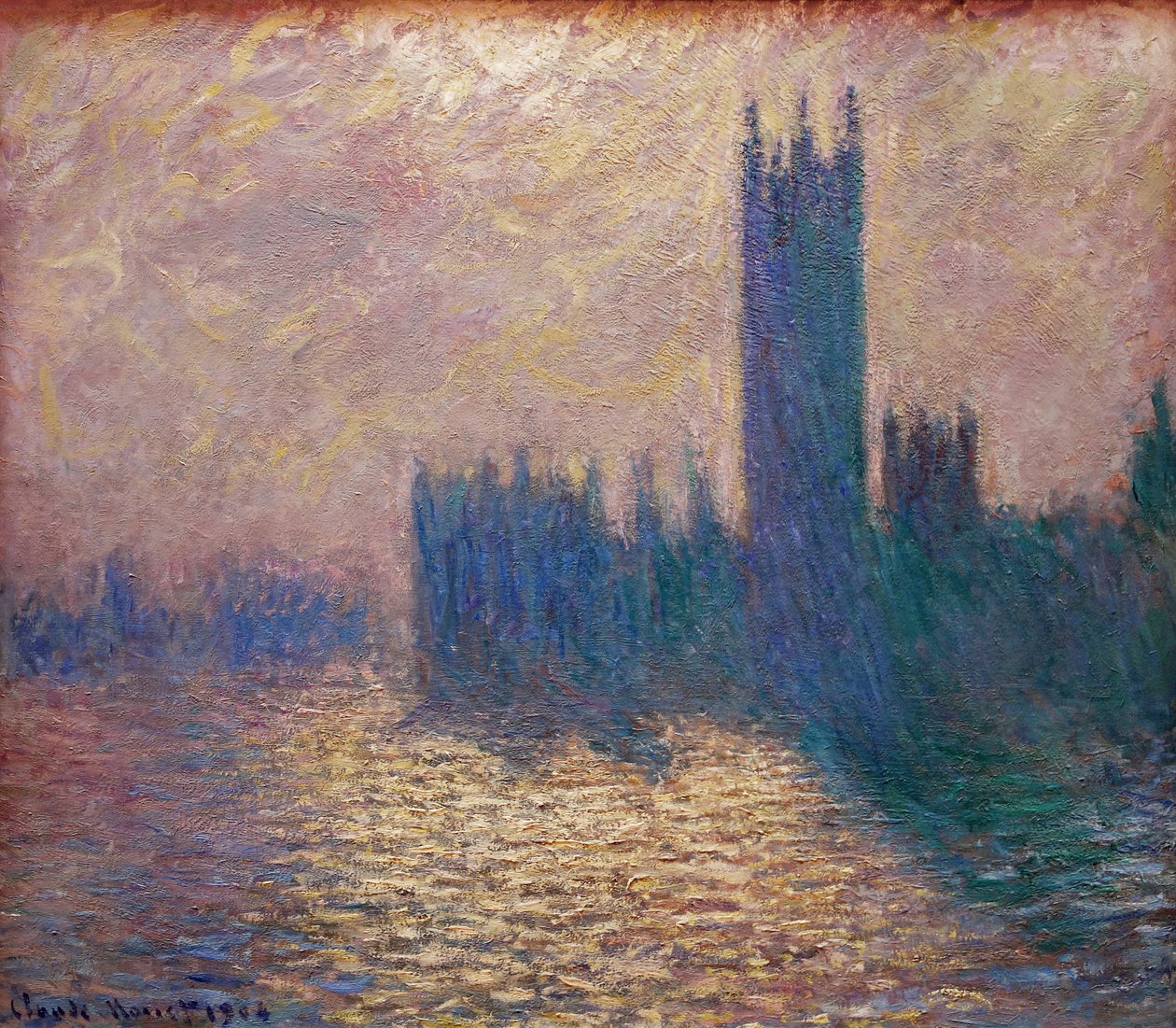  Parlament w Londynie autorstwa Claude Monet