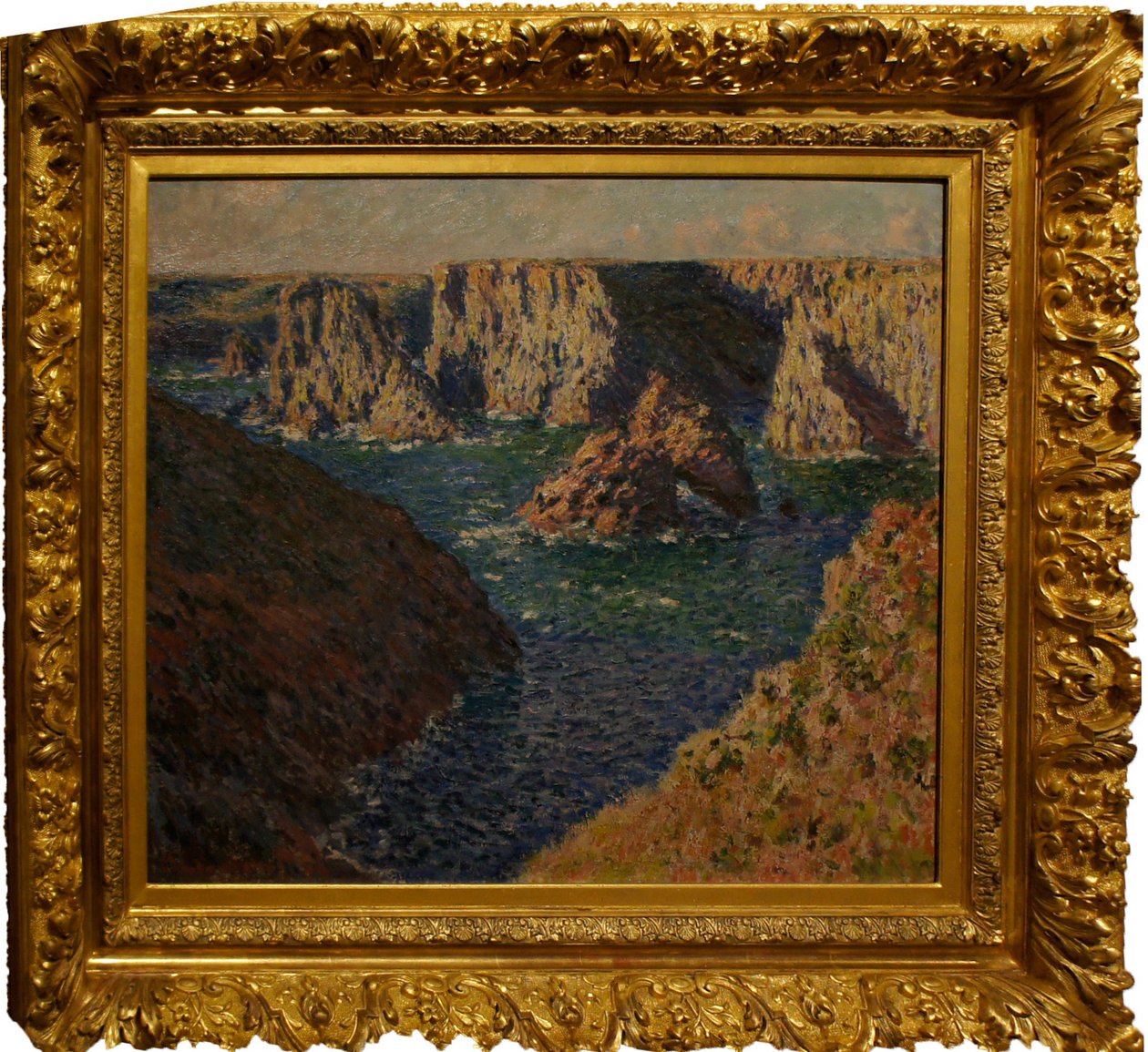Les_rochers_de_Belle_IleSkały w Belle-Isle. autorstwa Claude Monet