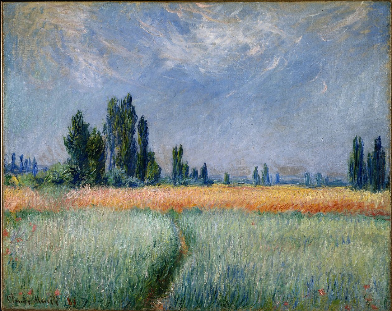 WheatfieldnFrancais: Champ de blen autorstwa Claude Monet
