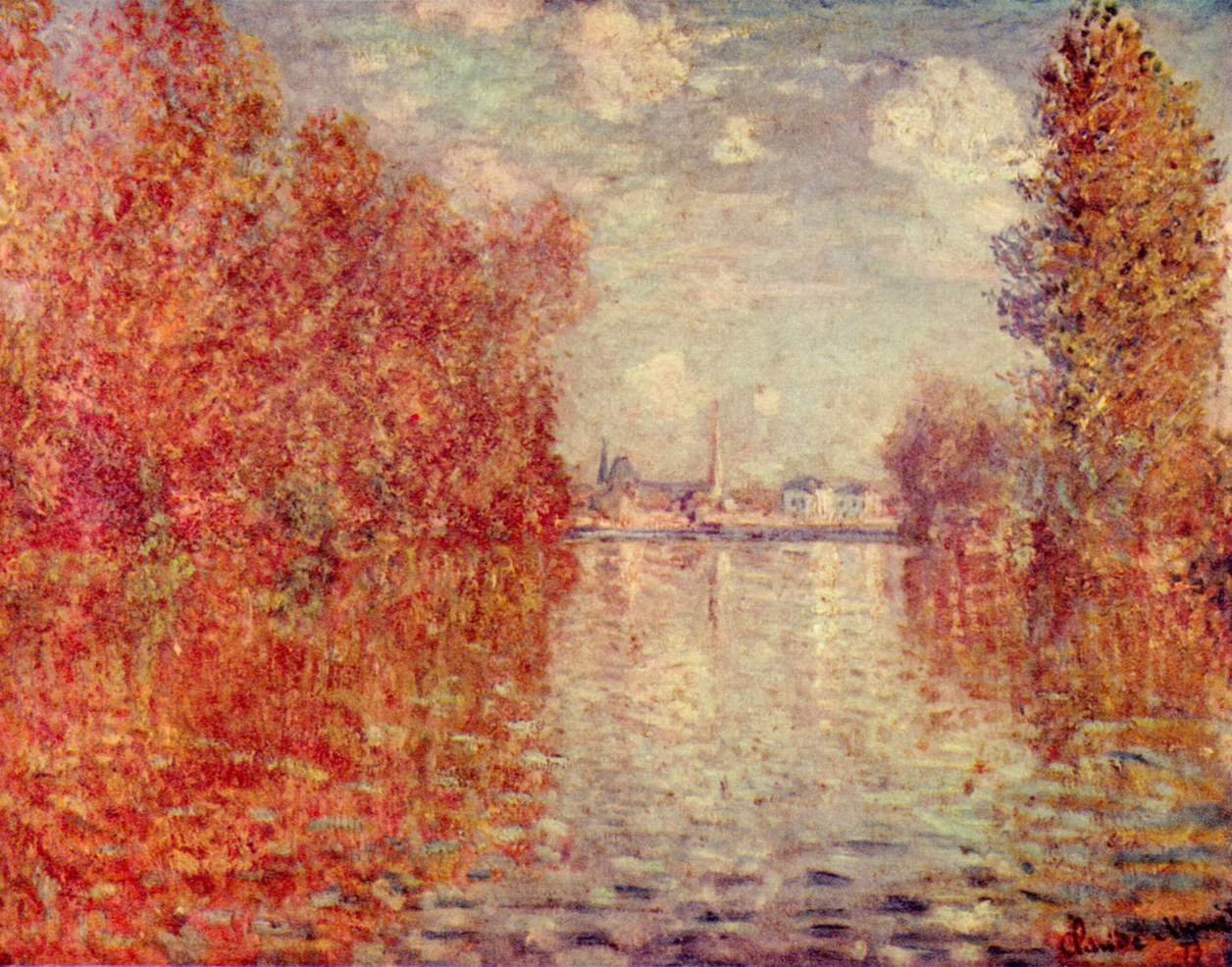 Efekt jesieni w Argenteuil autorstwa Claude Monet