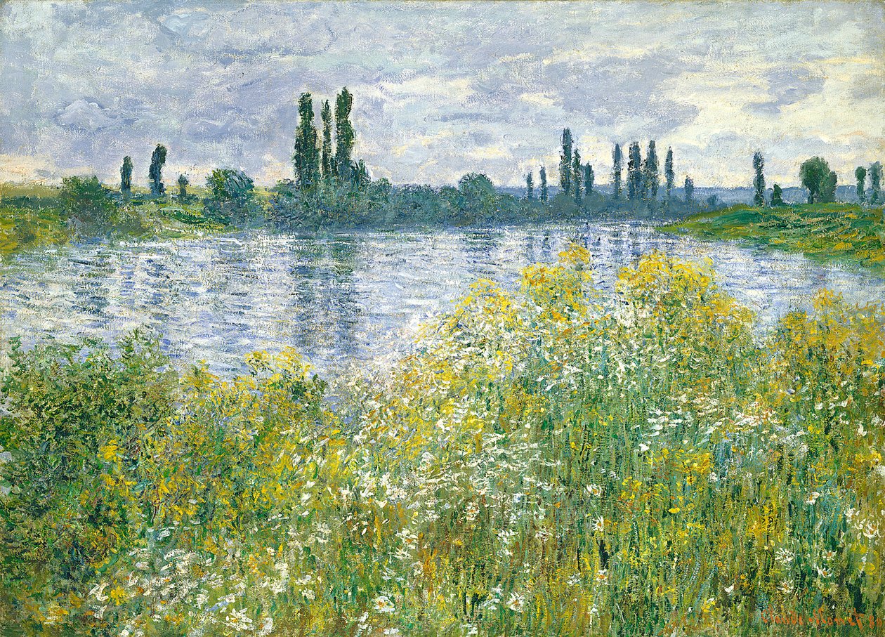 Brzegi Sekwany, Vetheuil, 1880 autorstwa Claude Monet
