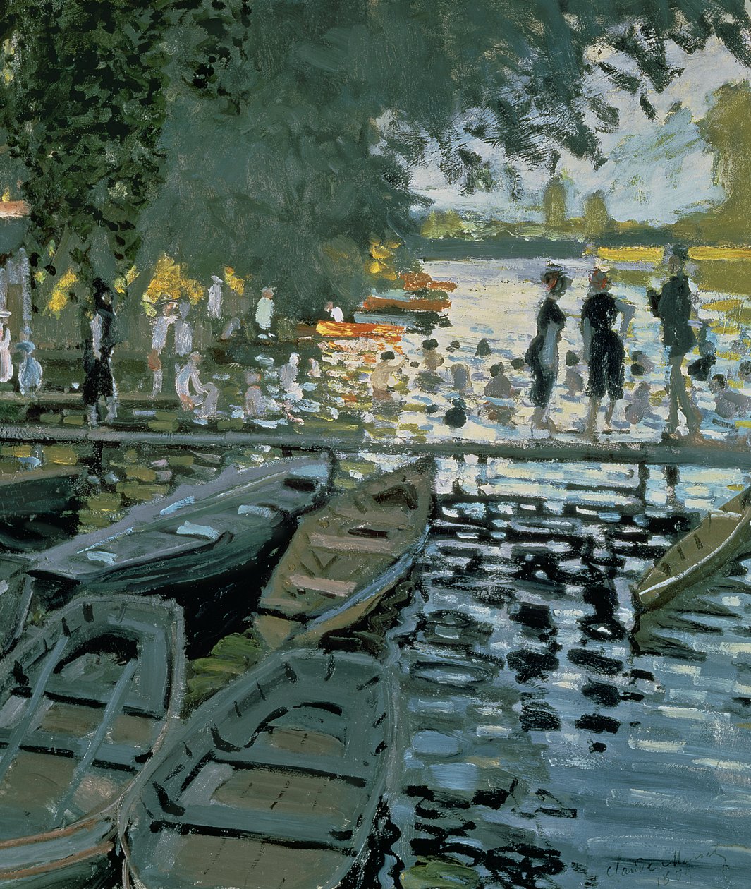 Kąpiących się w La Grenouillere, 1869 (więcej) autorstwa Claude Monet