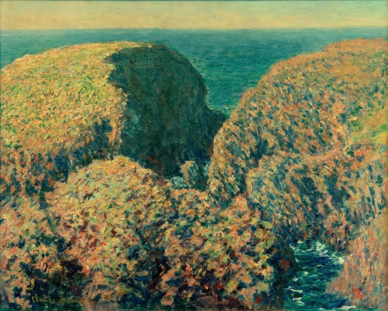 Głazy, Belle-Ile autorstwa Claude Monet
