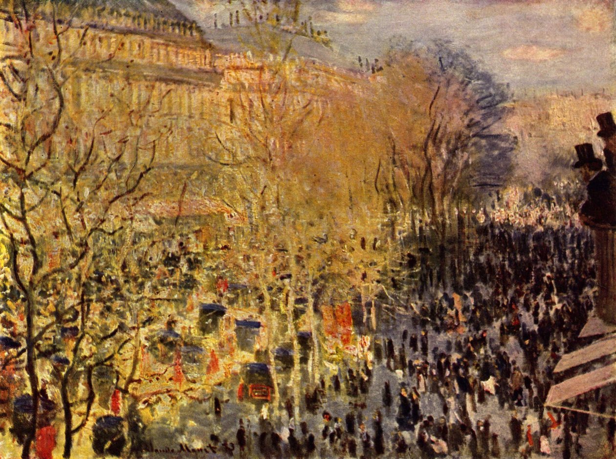 Boulevard des Capucines w Paryżu autorstwa Claude Monet