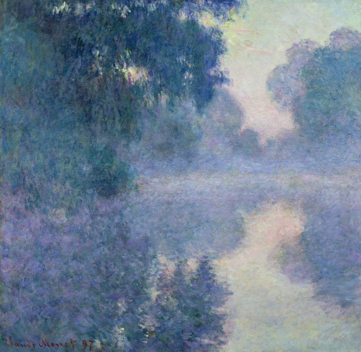 Odgałęzienie Sekwany w pobliżu Giverny, 1897 autorstwa Claude Monet