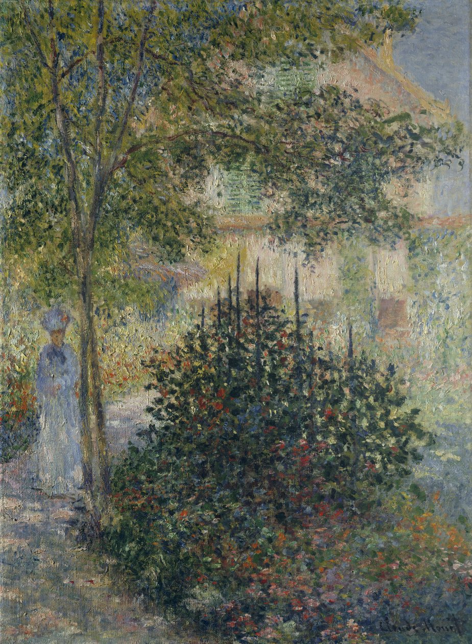 Camille Monet w ogrodzie w Argenteuil autorstwa Claude Monet