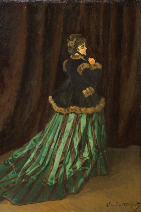 Camille, Zielona Sukienka autorstwa Claude Monet