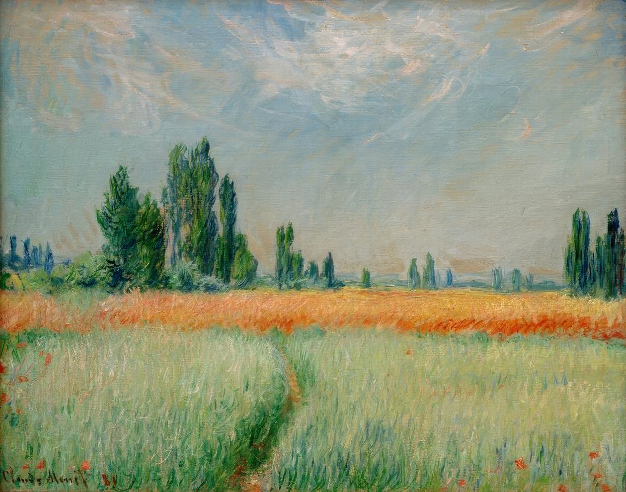 Pole pszenicy autorstwa Claude Monet