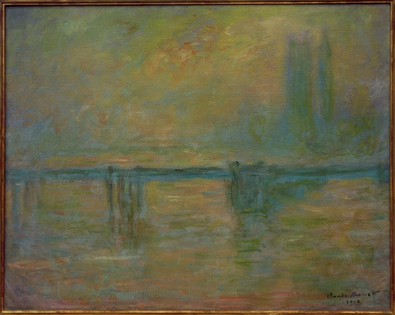 Charing Cross Bridge, brouillard autorstwa Claude Monet