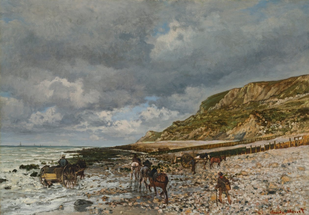 Konie w Pointe de la Hève autorstwa Claude Monet