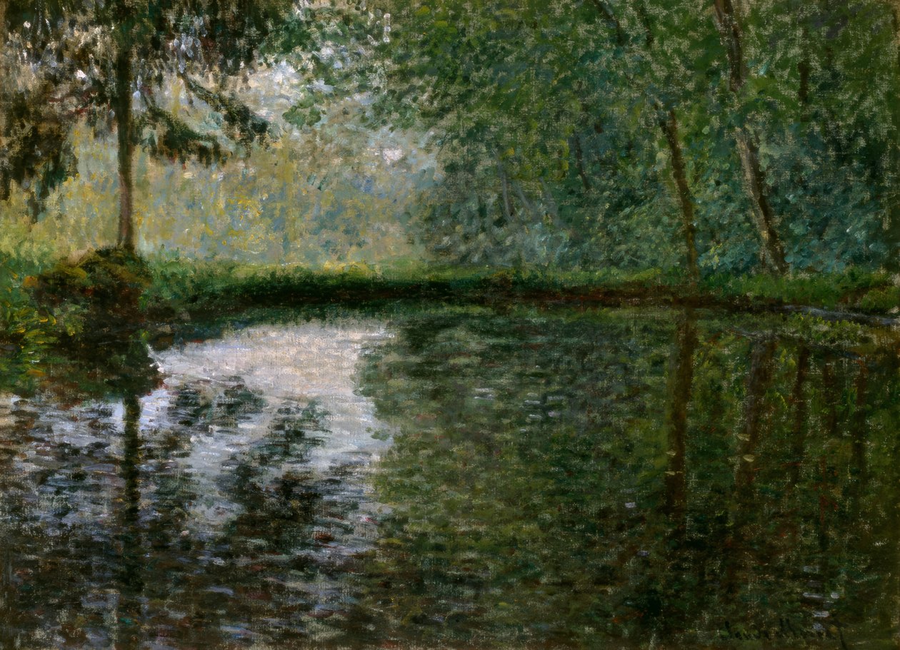 Róg stawu w Montgeron autorstwa Claude Monet