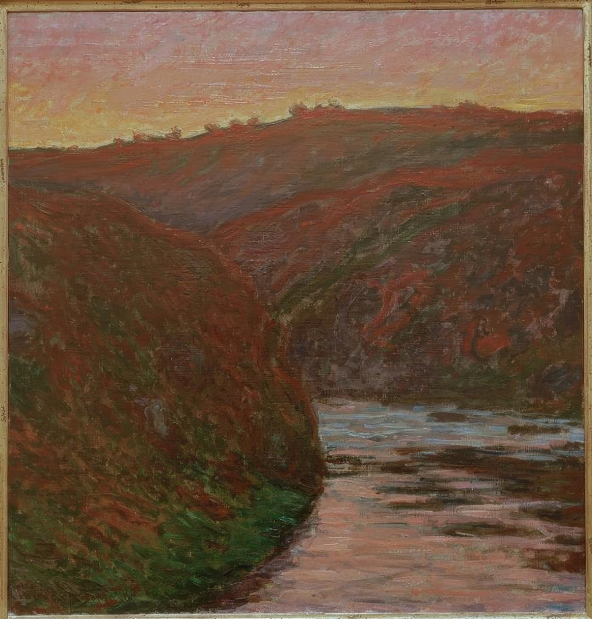 Creuse, zachodzące słońce autorstwa Claude Monet