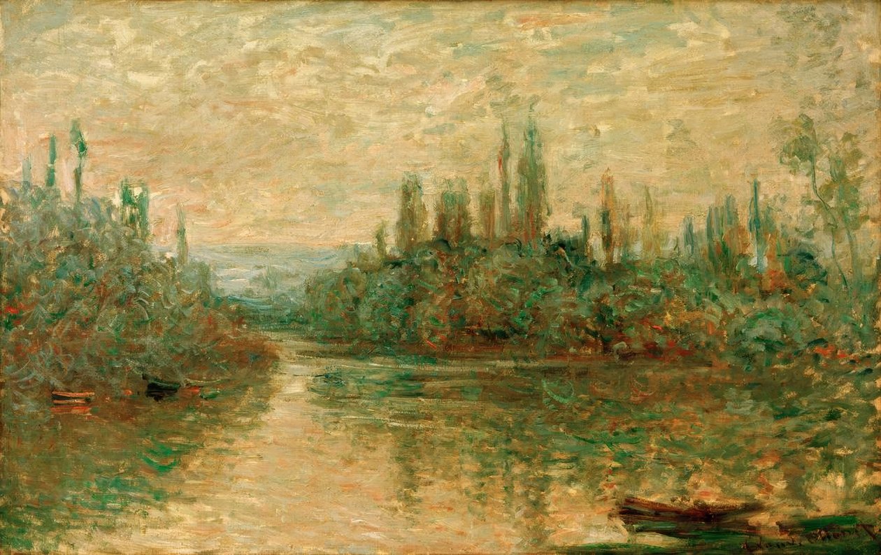 Dopływ Sekwany w pobliżu Vétheuil autorstwa Claude Monet