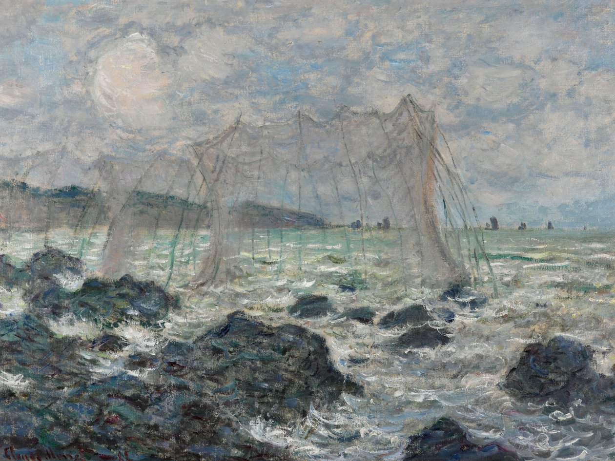 Sieci rybackie w Pourville autorstwa Claude Monet