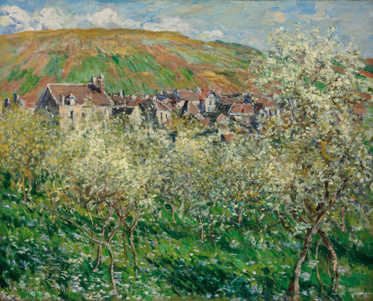 Kwitnące śliwki autorstwa Claude Monet