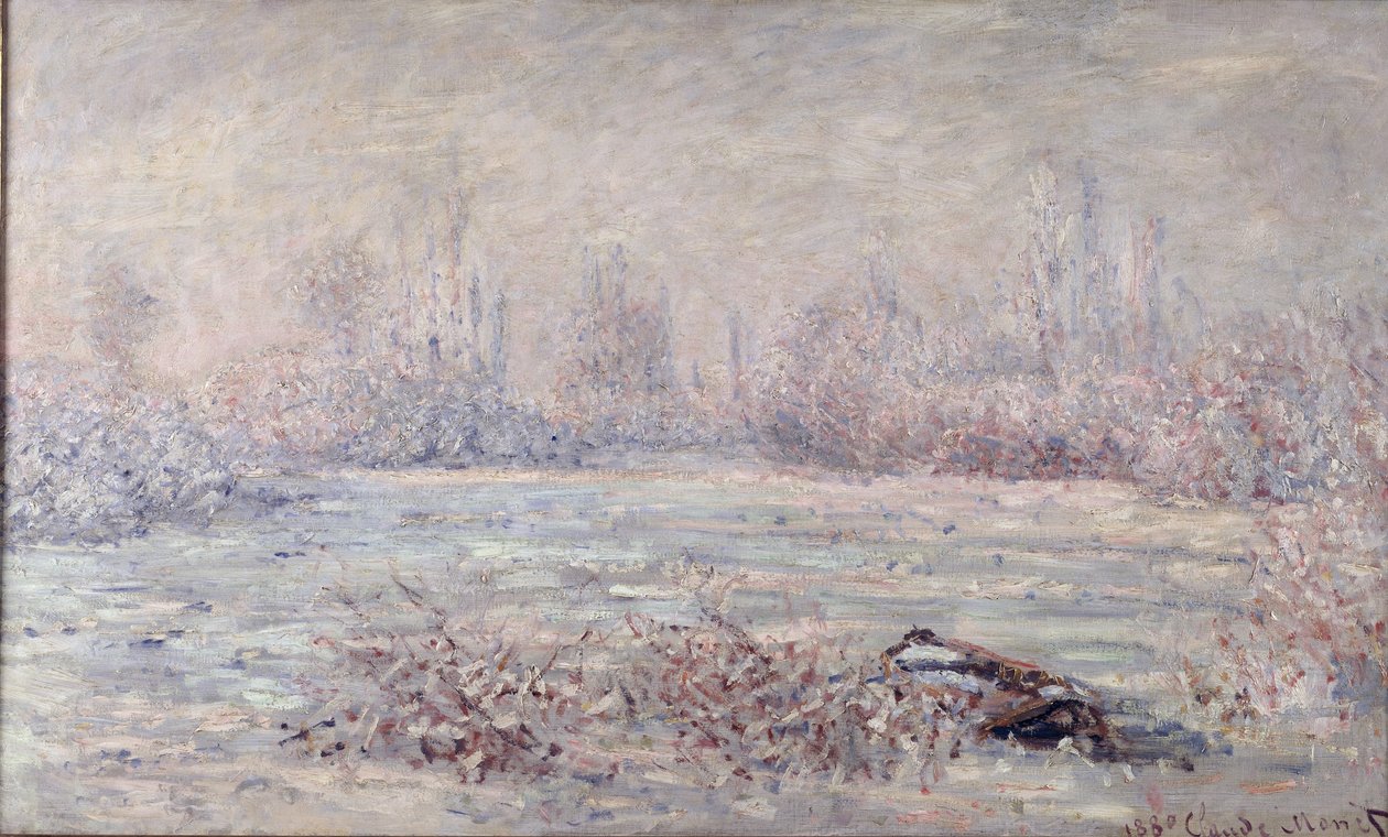 Mróz w pobliżu Vetheuil, 1880 autorstwa Claude Monet