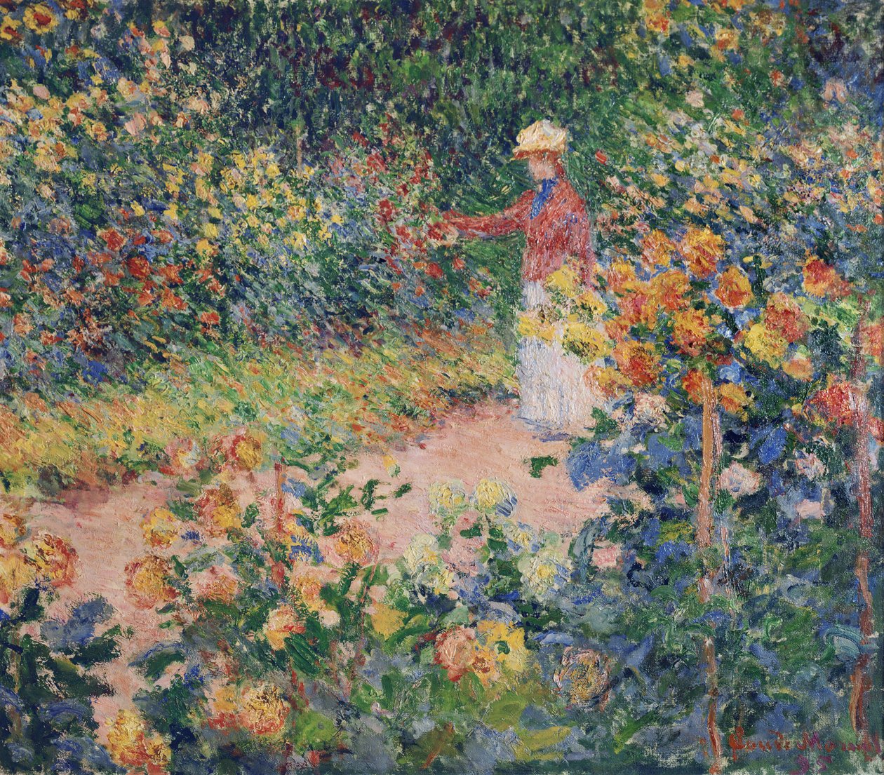 Ogród w Giverny, 1895 autorstwa Claude Monet