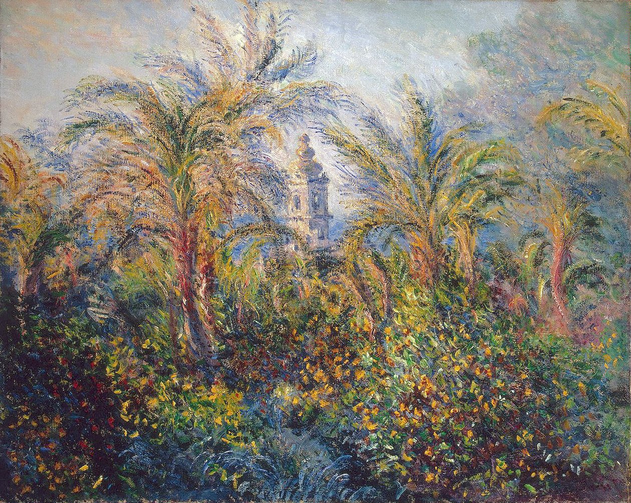 Ogród w Bordighera, impresja poranka, 1884 autorstwa Claude Monet