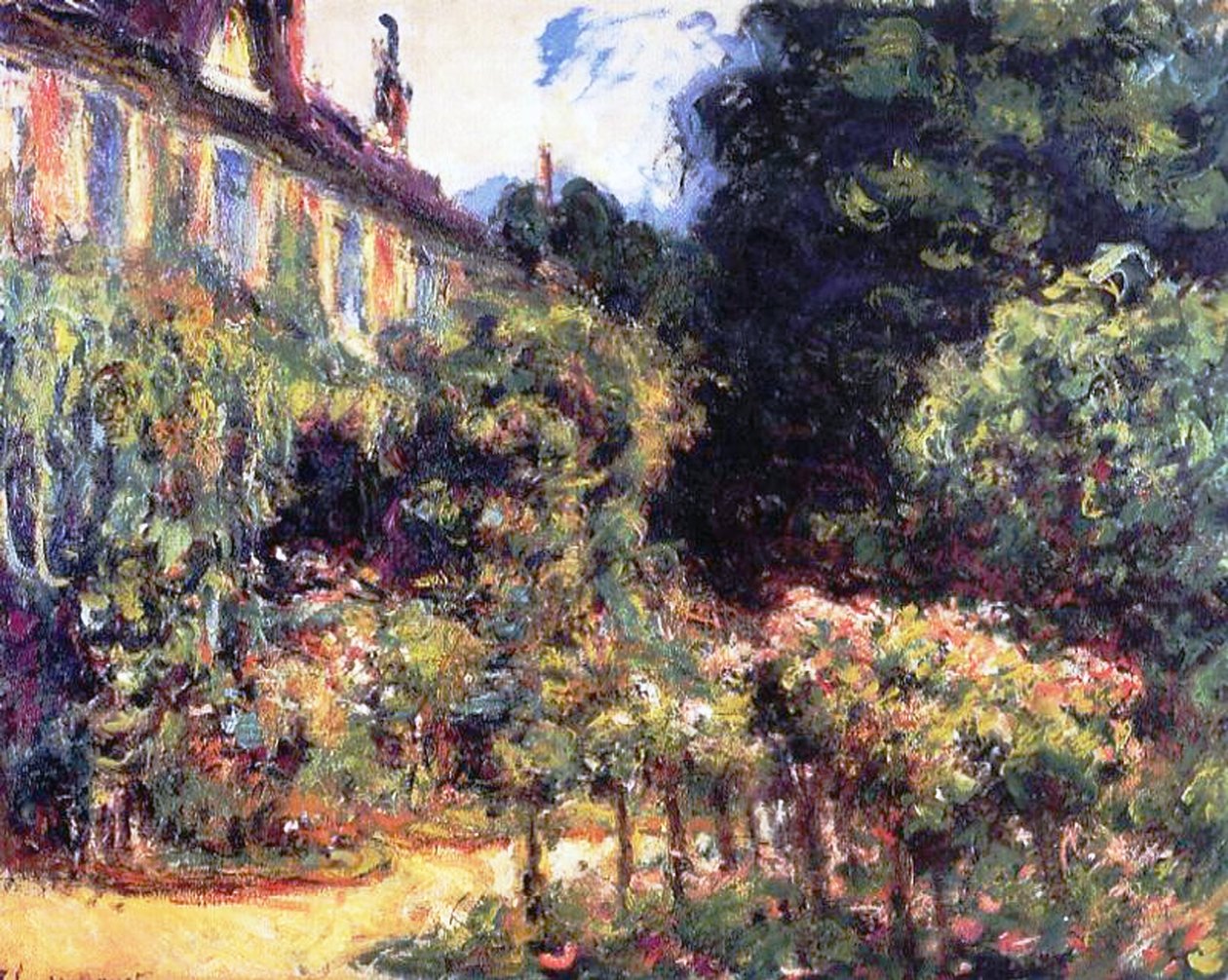 Giverny, dom od ogrodu, 1913 autorstwa Claude Monet